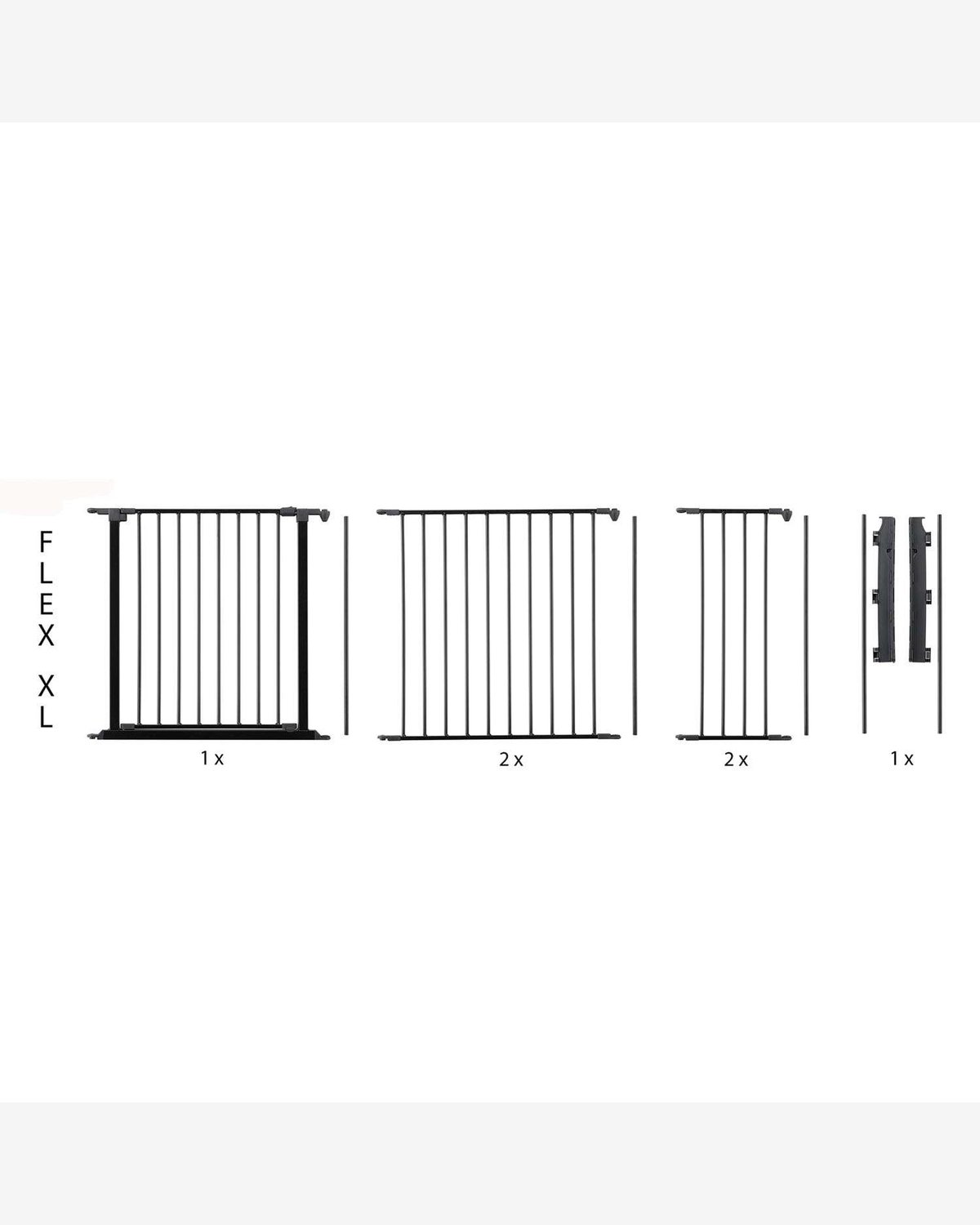 Barnegrind Flex XL – Vegghengt Sikkerhetsgrind 90 til 278cm – Utvidbart System