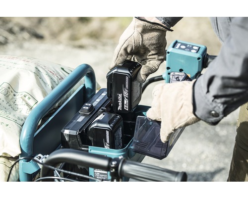 Makita DCU180Z 18V accu kruiwagen, zonder bak, accu en lader