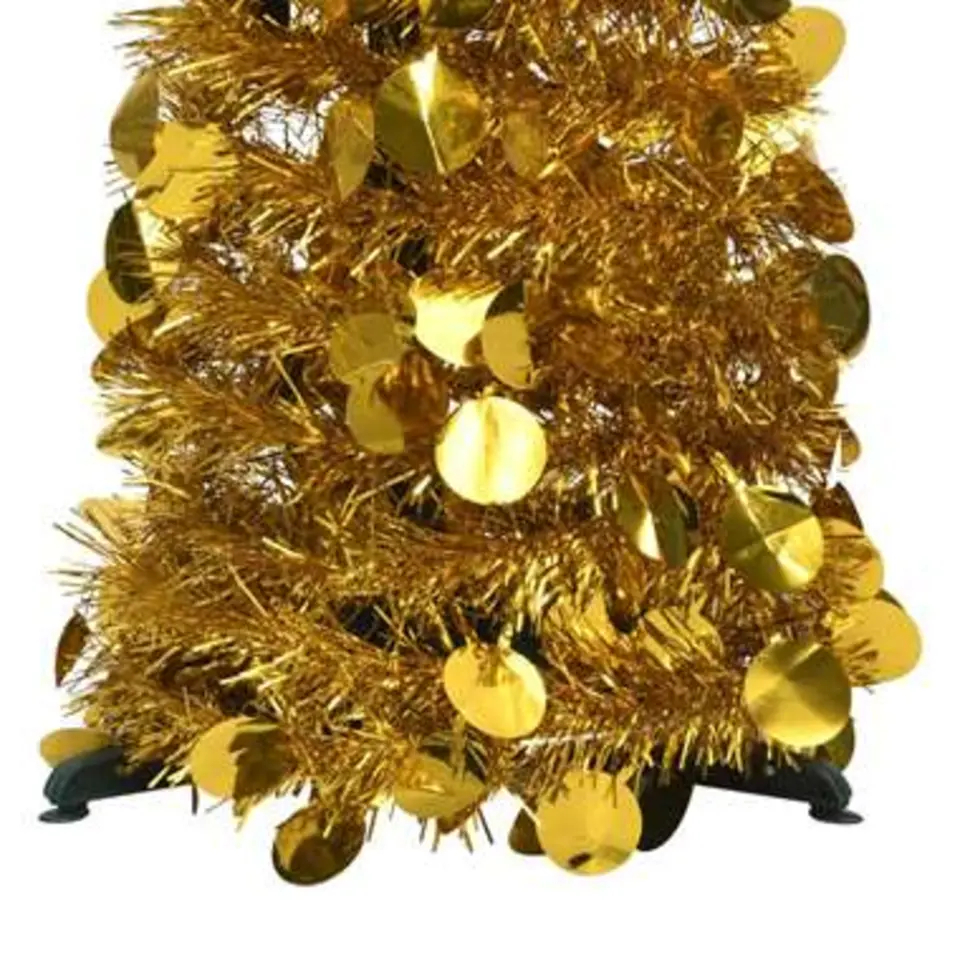 vidaXL - Pop-up Kerstboom - Goud - 120 x 25 cm