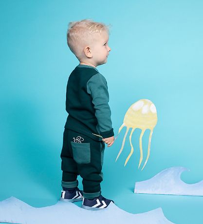 Hummel Sweatshirt - hmlHugo -  Grøn
