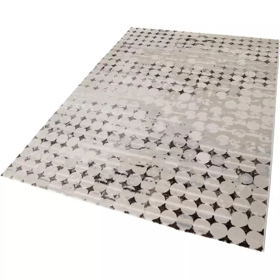 Esprit Kurzflorteppich Velvet spots braun