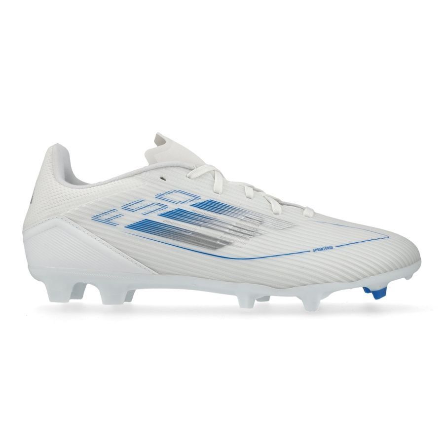 adidas F50 League FG/AG Polar Victory - Blanc/Argenté/Bleu