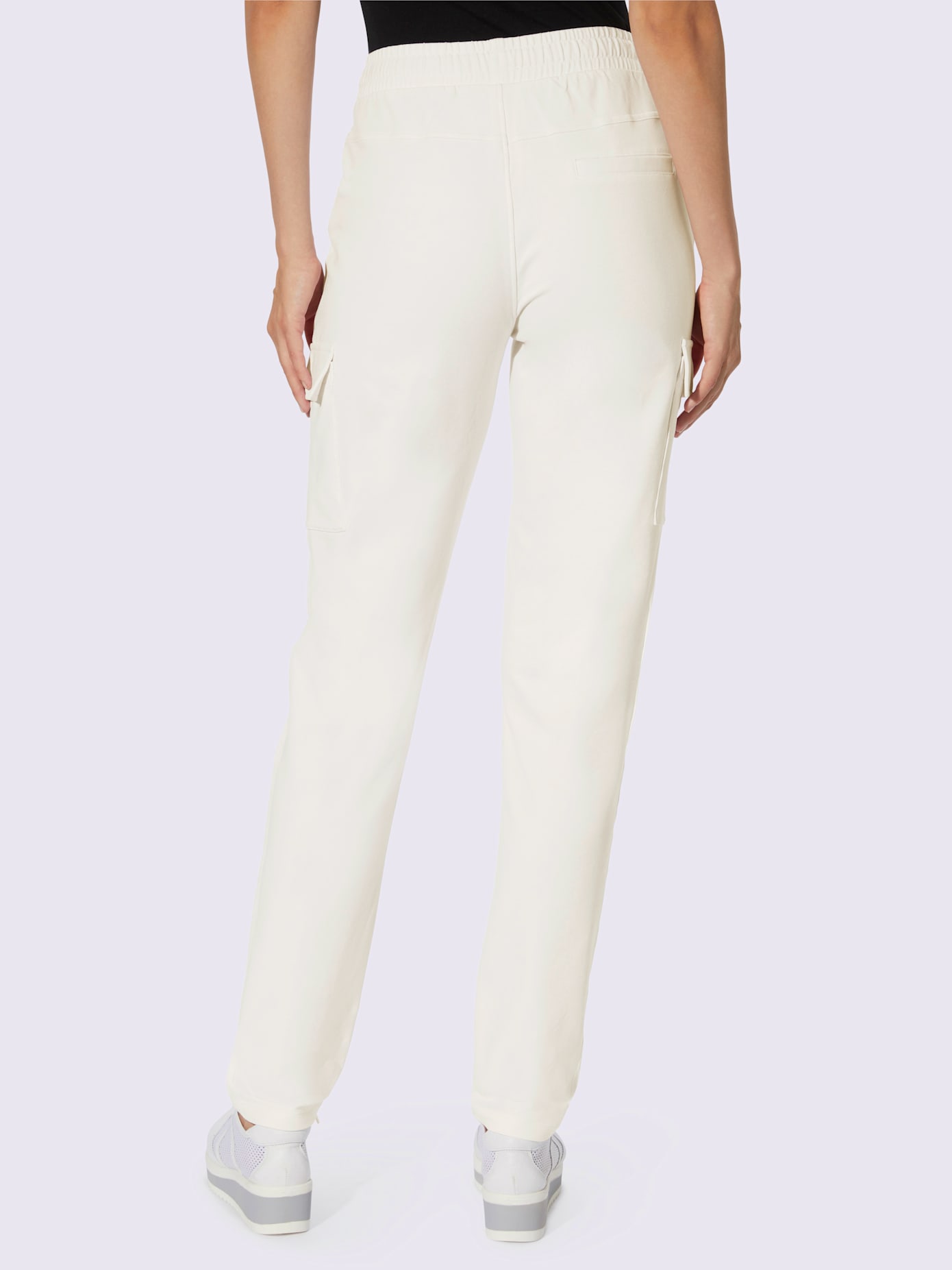 Pantalon en jersey coupe cargo décontractée