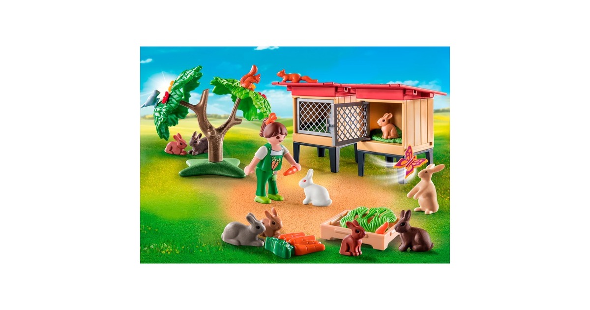 PLAYMOBILCountry - Konijnenhok Constructiespeelgoed  (71252)