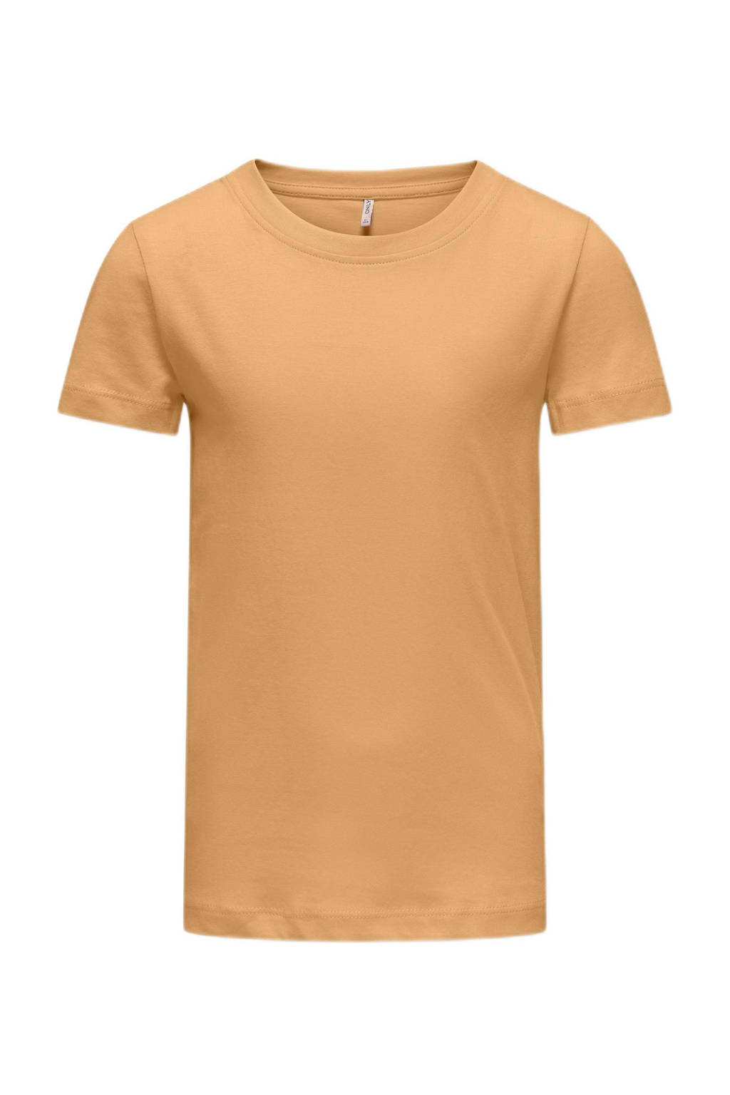ONLY T-shirt KOGTRULY met backprint lichtoranje