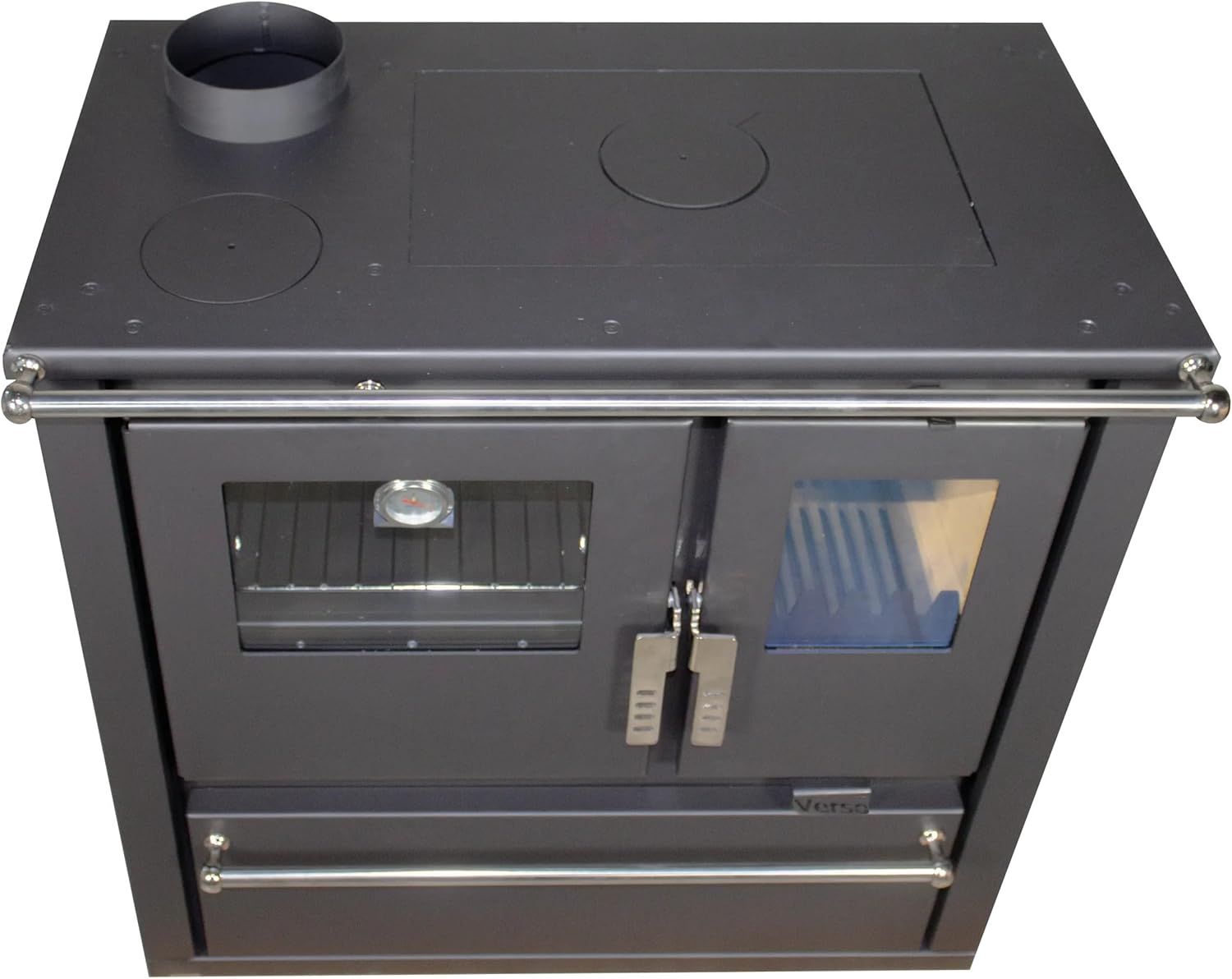 EEK A+ Verso CS Plus Küchenofen Kaminofen Holzherd 7.7 kW - Schwarze Links