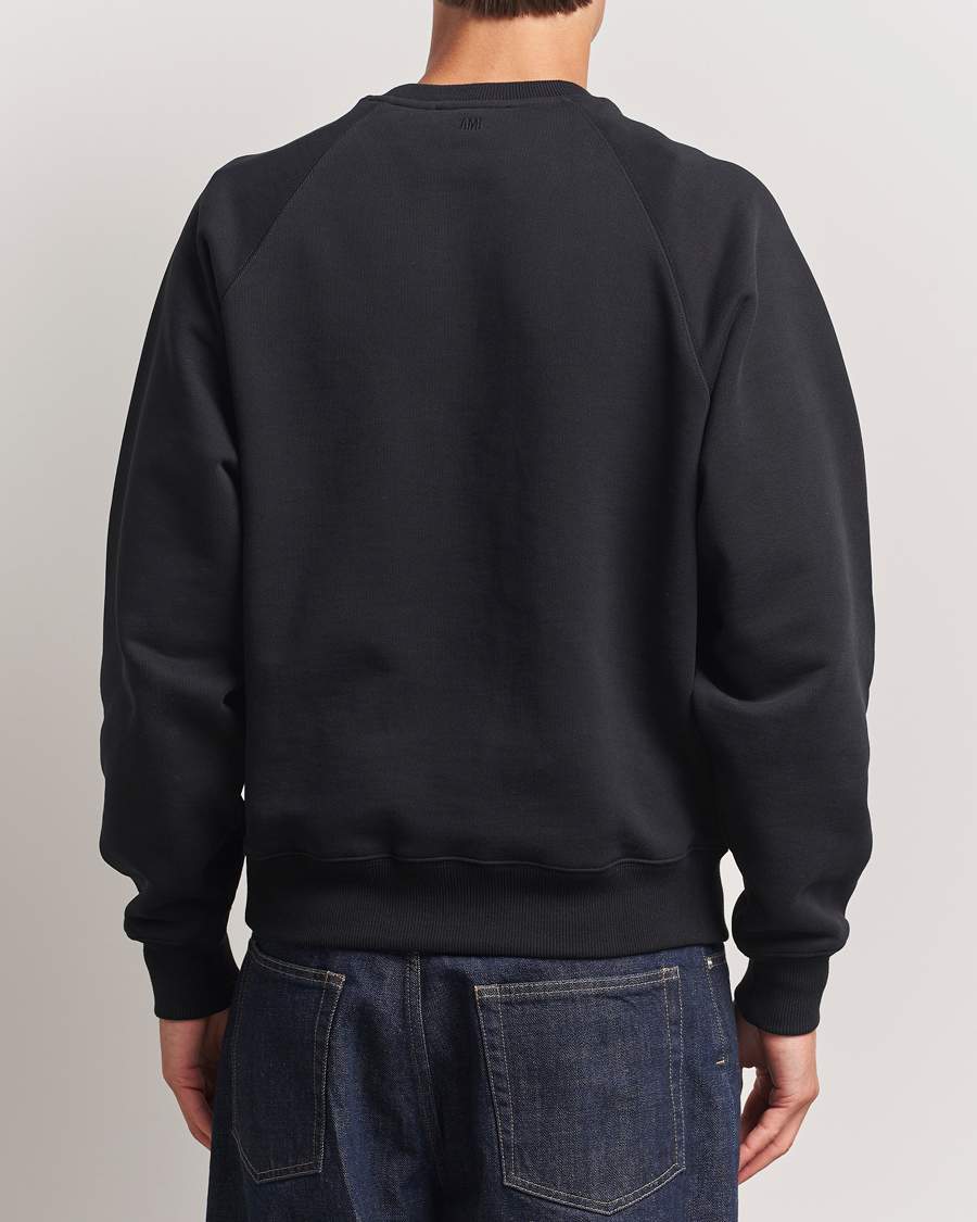 AMI Tonal Heart Logo Sweatshirt Black