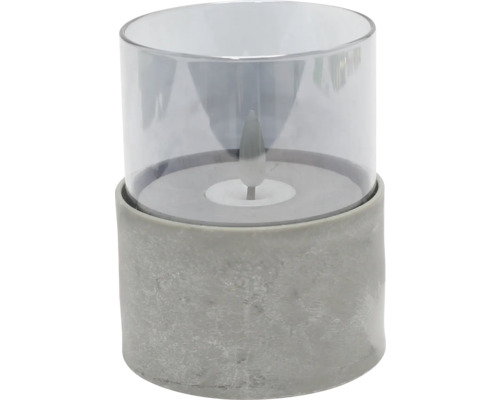 Set van 3 LED-lantaarns, grijs