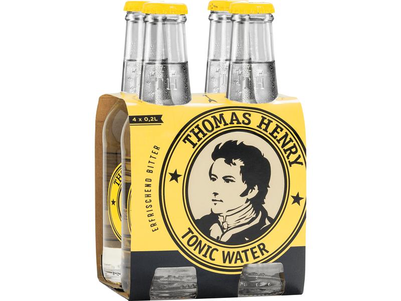 Thomas Henry Soft-Drinks Tonic Water 4 x 200 ml Spritziges Erfrischungsgetränk