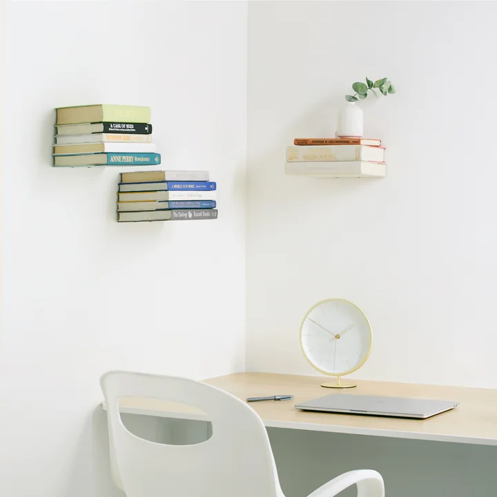 Umbra - Conceal Bücherhalter gross, silber (3er-Set)