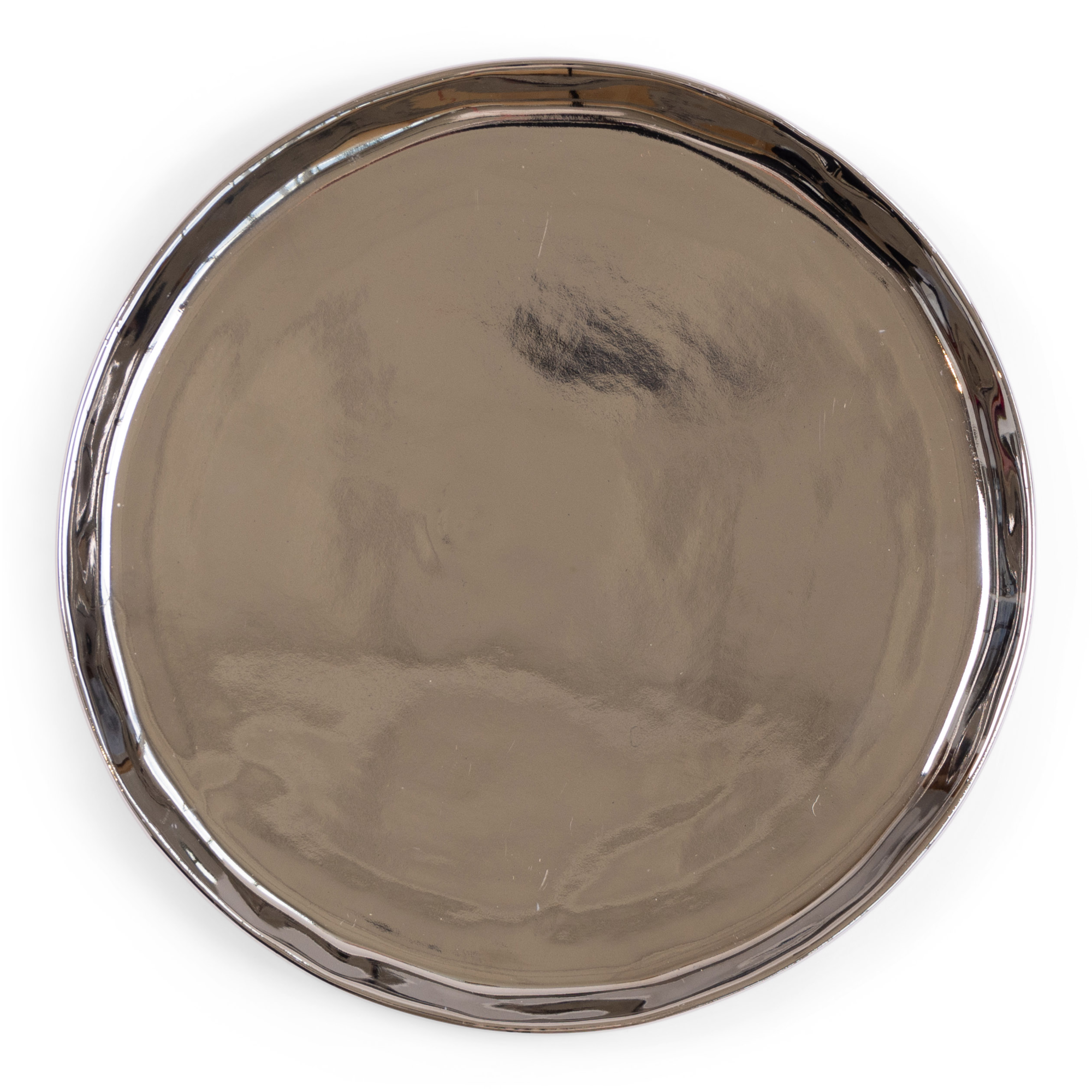 Gebaksbordje Bowie silver Ø15 cm - set van 6