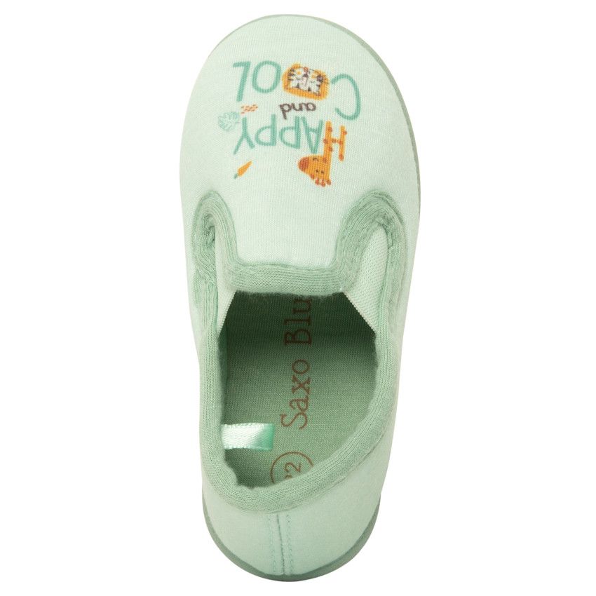 Chaussons bas print jungle pour bébé garçon - Bleu moyen