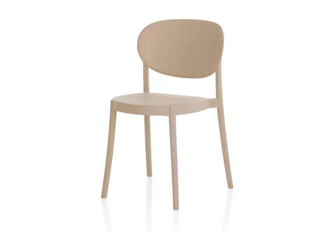 Set de 4 Chaises d’intérieur/extérieur EVA beige