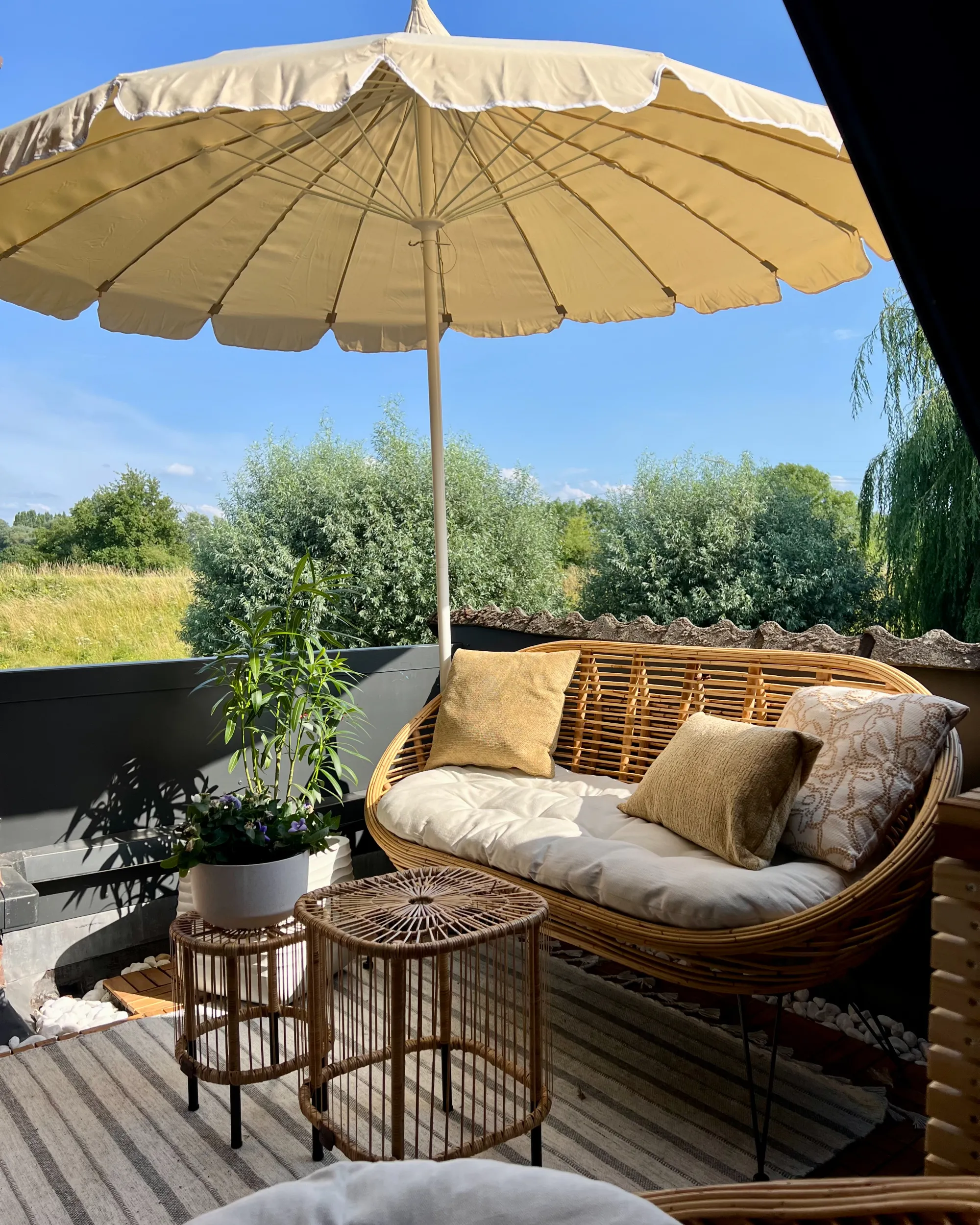 Parasol 245 cm MINOA Beige