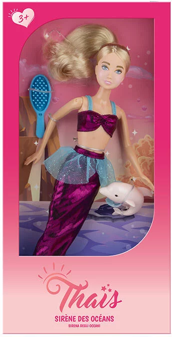THAIS - POUPEE SIRENE DES OCEANS 29 CM