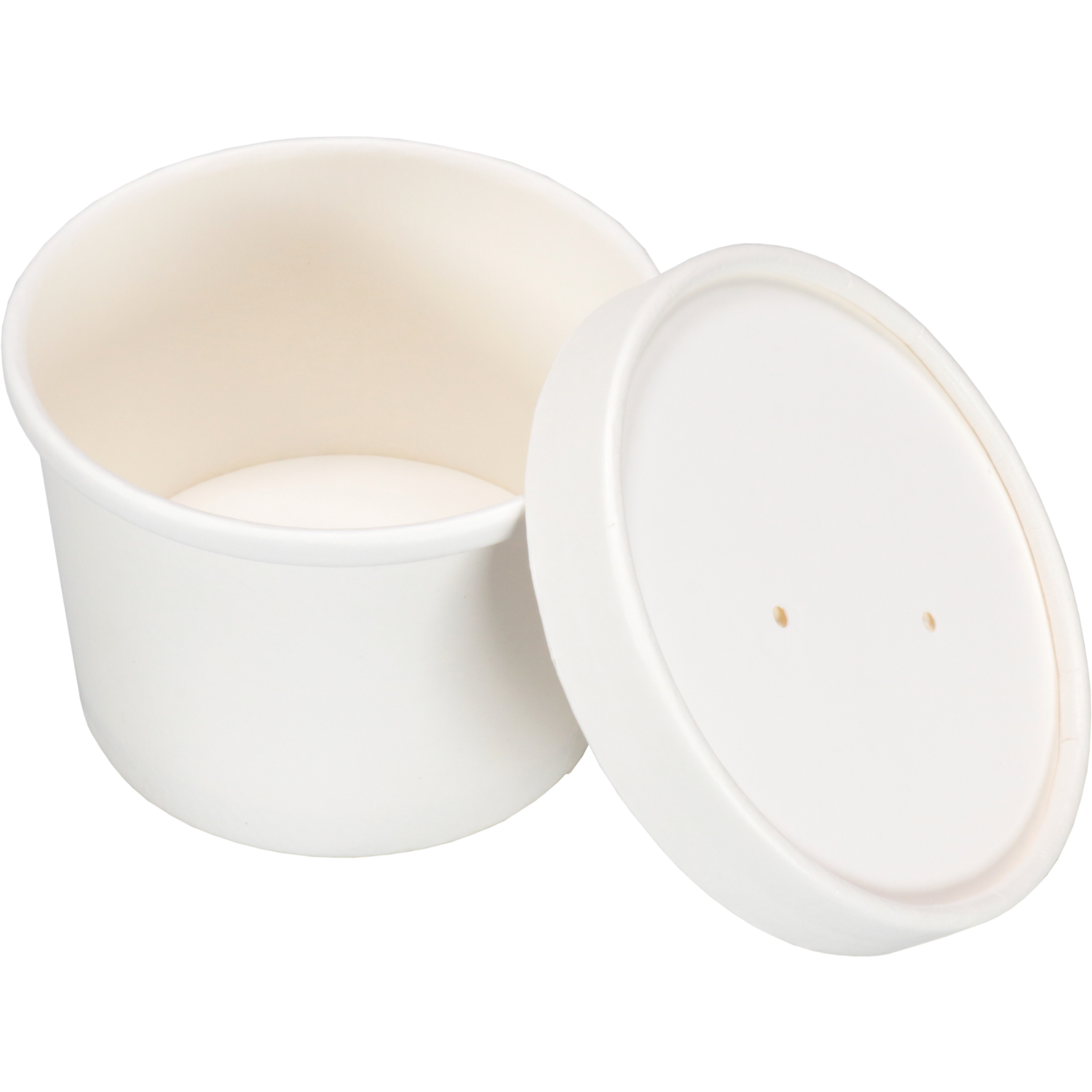 Depa Deksel, soepbeker, Karton + PE, rond, Ø90mm, wit