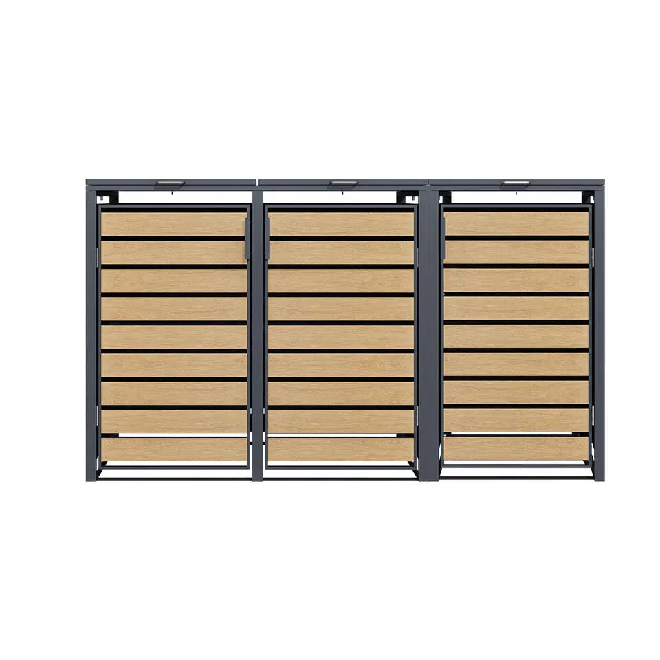 Kliko ombouw - 3 containers - Houtlook