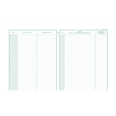 Exacompta - Registre de la délégation du personnel du CSE - 32 x 24 cm