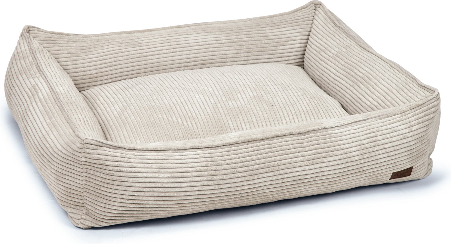 Designed by Lotte hondenmand Ribbed grijs 95 x 80 x 25 cm