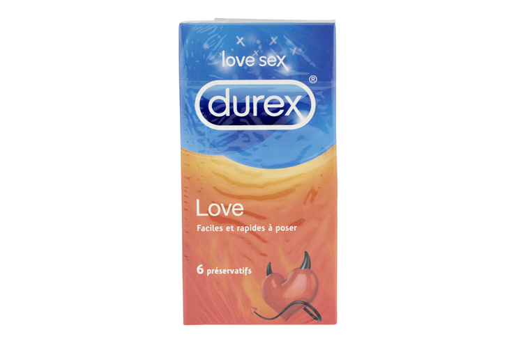Love 6 préservatifs latex caoutchouc naturel