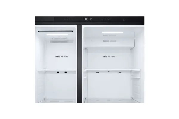 LG GSBC40EPPE - Køleskab/fryser - side-by-side - bredde: 91.3 cm - dybde: 73.5 cm - højde: 179 cm - 664 liter - Klasse E - sort