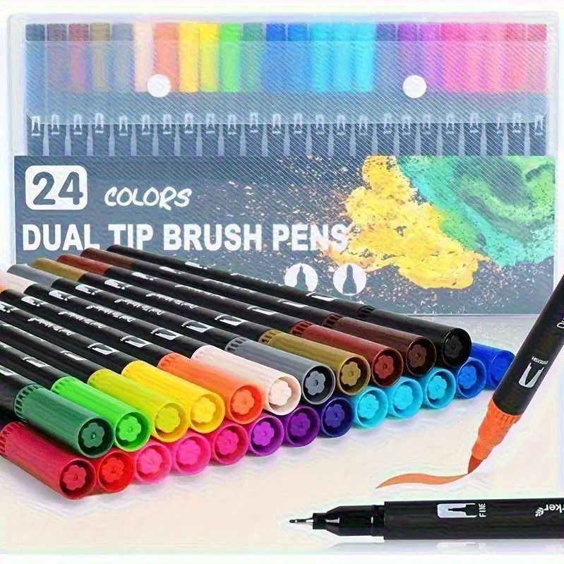 Double-Ended Marker, Waterverf Schilderpen, Kunst Speciale Lijntekenset, Kerstmis Halloween Paasgeschenk