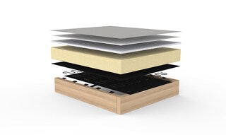 INNOVATION LIVING Schlafsofa KAROI Eiche natur /Twist granite