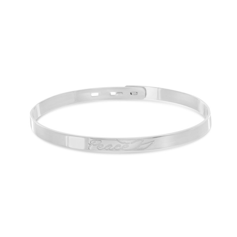 Jonc argent 925 Peace