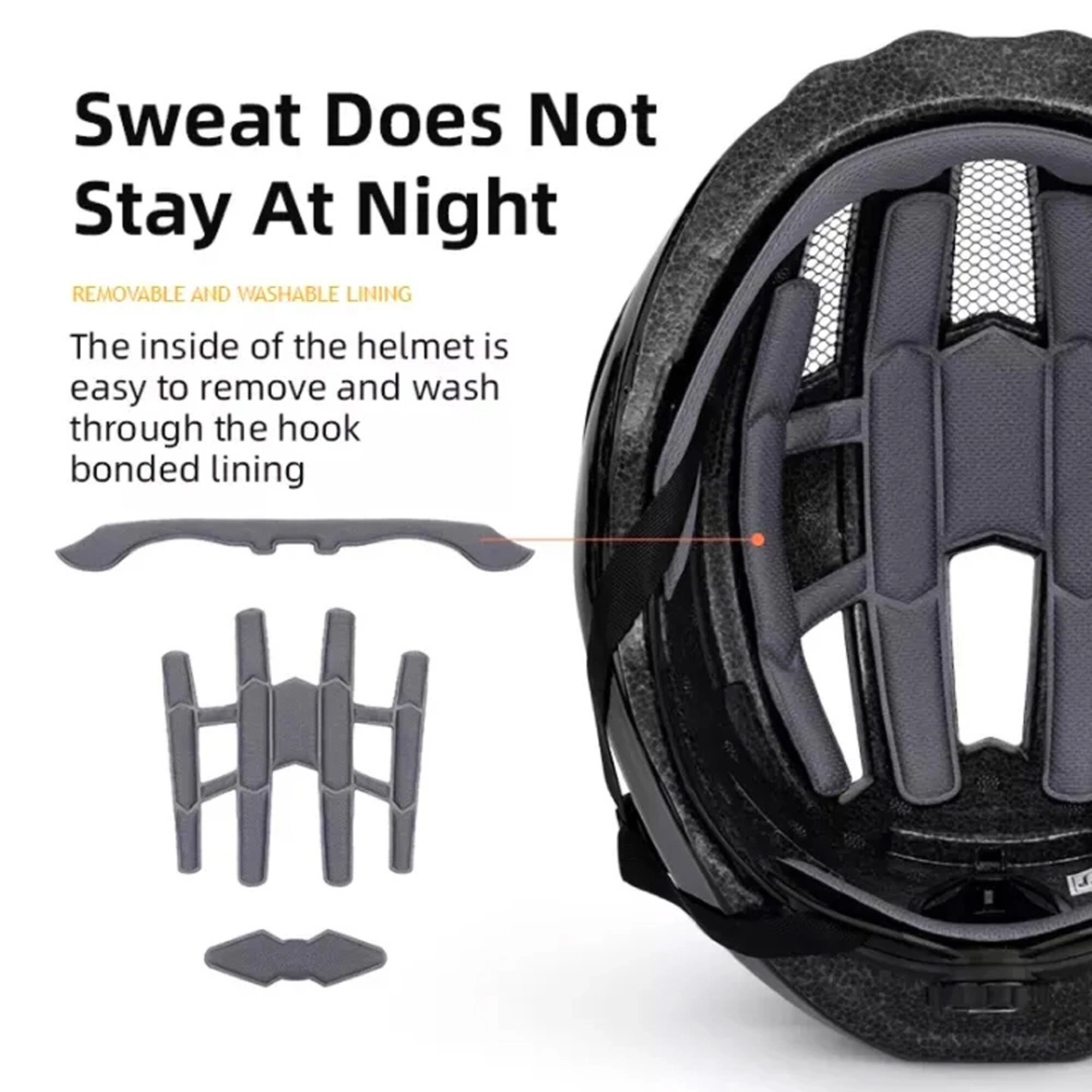 Fahrradhelm in Schwarz 55-60 cm