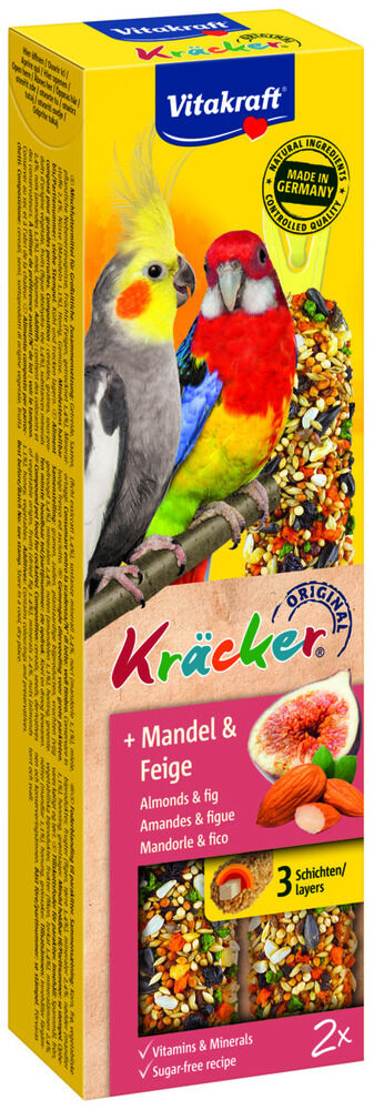 Vitakraft Fruitkracker 2 in 1 Valkparkiet - 2 Stuks - Fruit - Snacks|Zaad