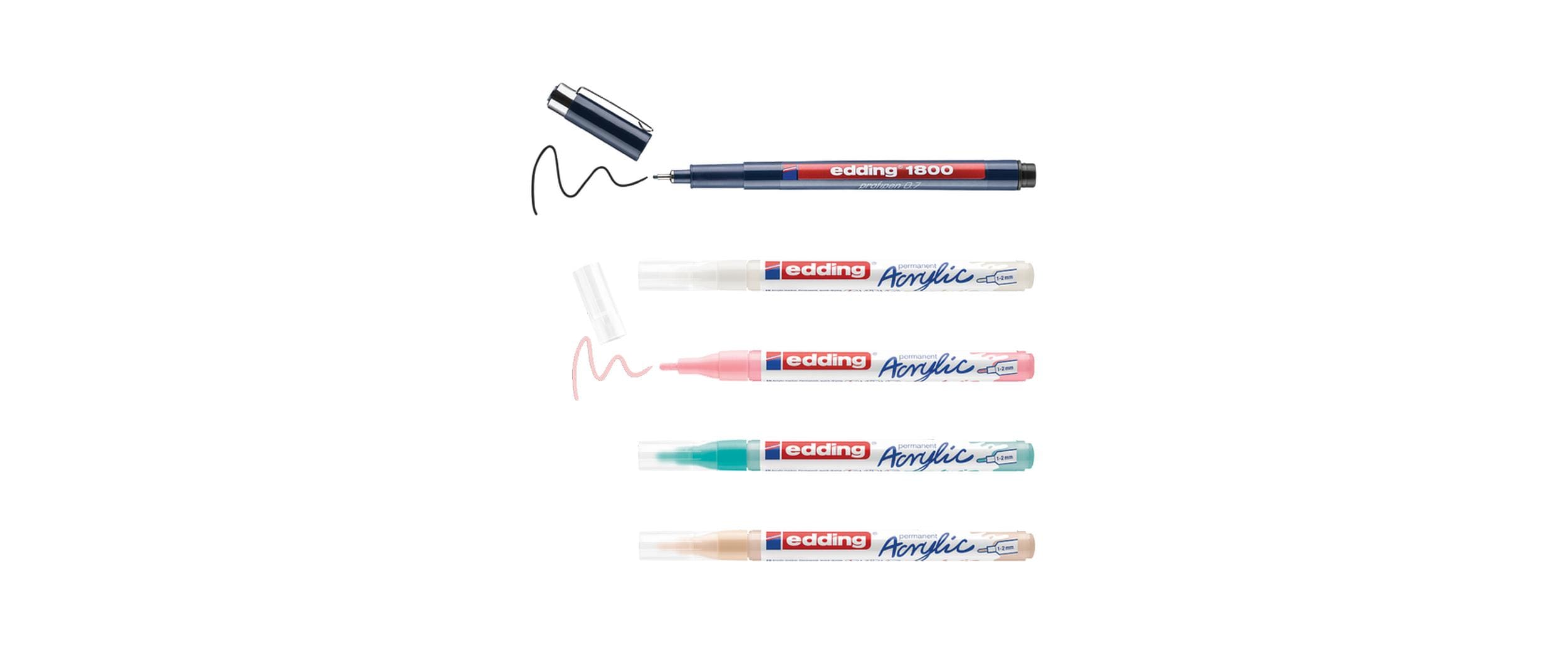 Acrylmarker Komplettes Manga Stifte Set MehrfarbigAnfänger und Künstler Inkl. Zubehör und Anleitung
