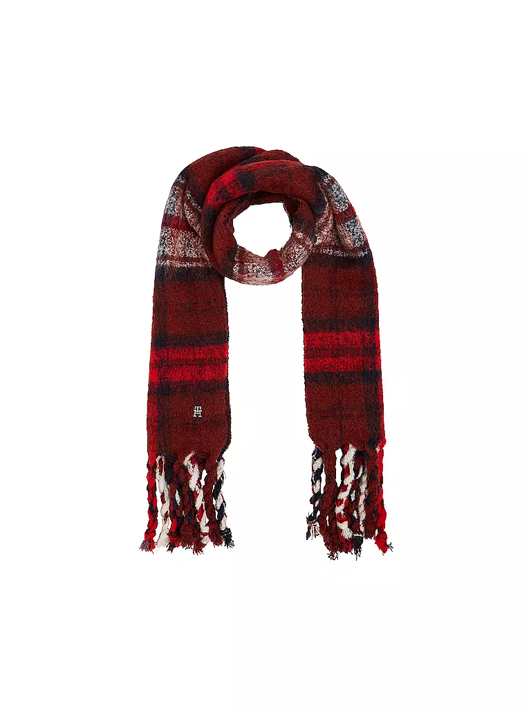 TOMMY HILFIGER Schal dunkelrot