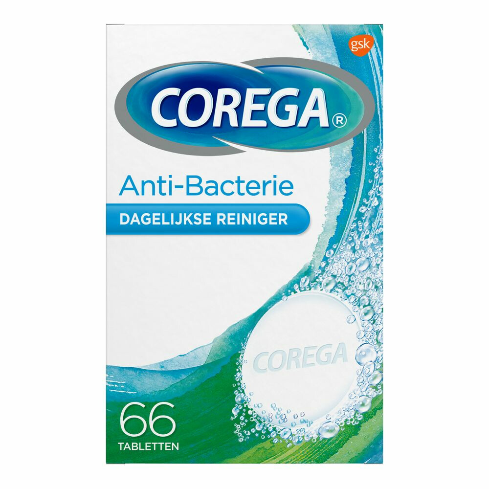 Corega Tabs Anti Bacterieel66 stuks