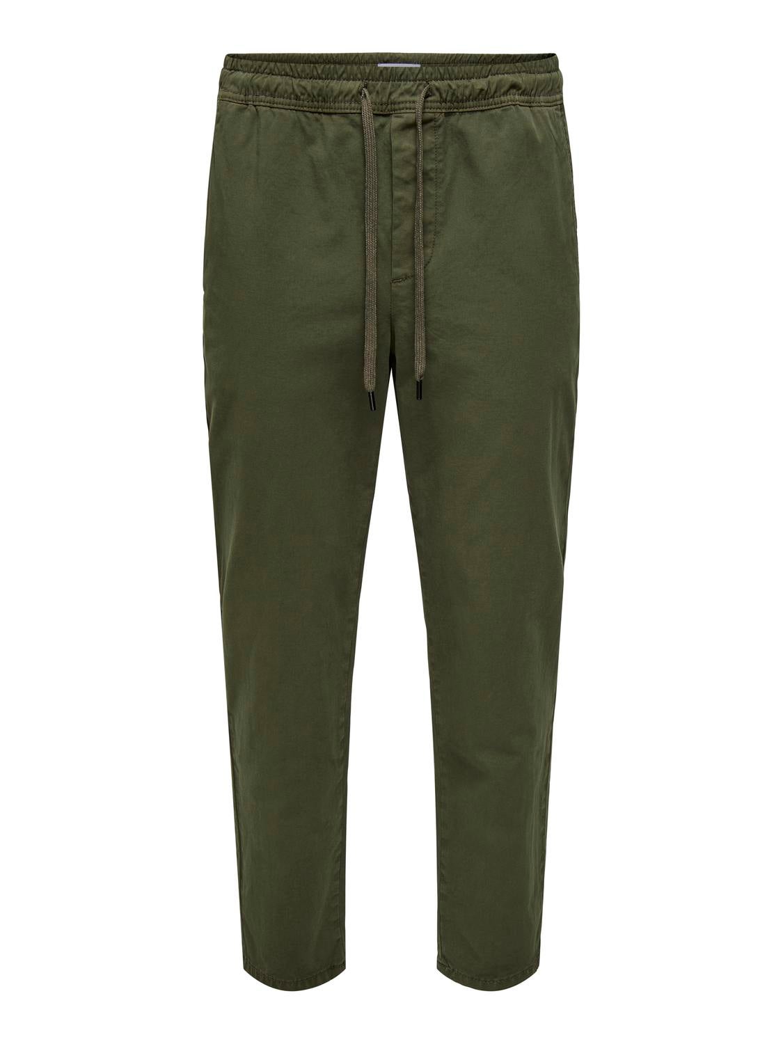 ONSLINUS Verjüngt Hose Olive Night