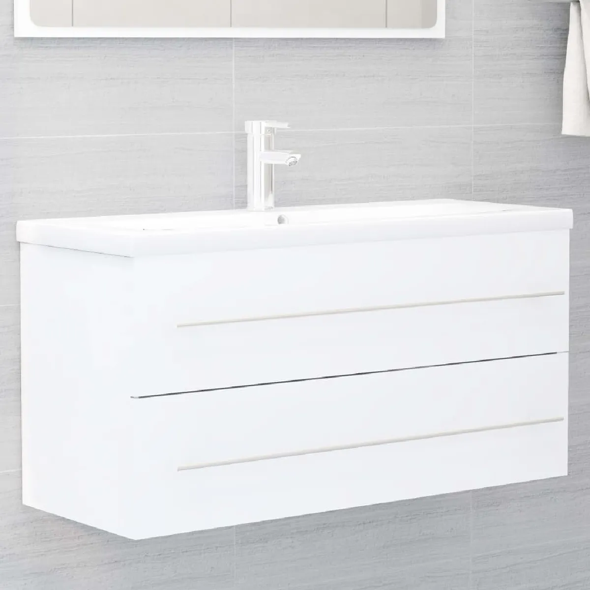 vidaXL Blanc 100x38,5x48 cm