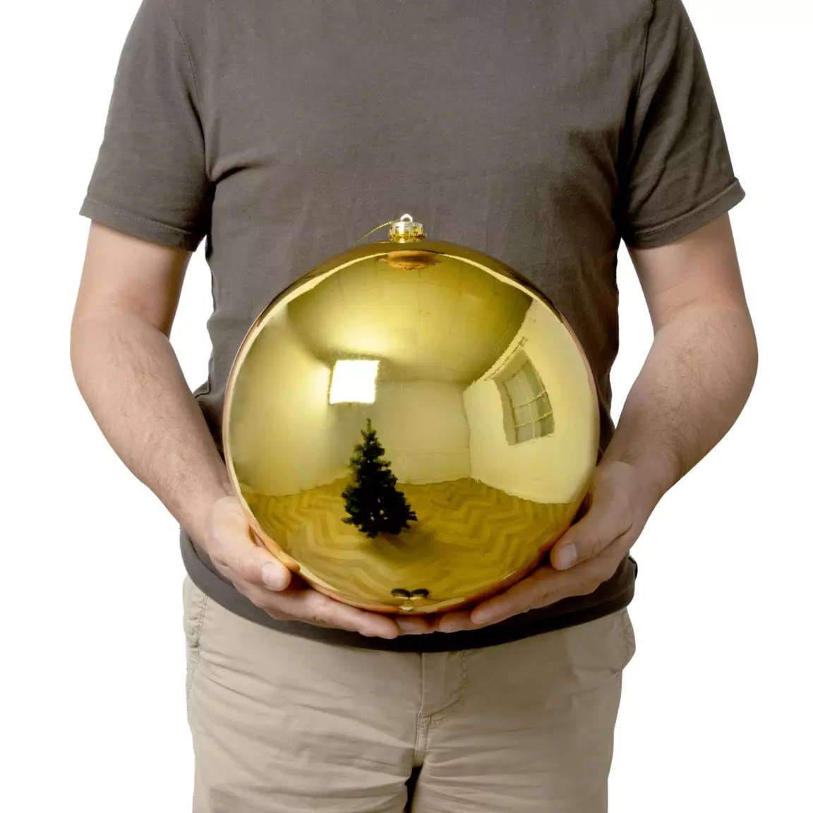 Boule de Noël (D250 mm) New Alpine Or