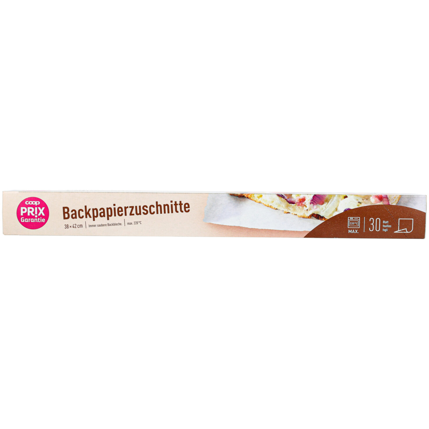 Prix Garantie Backpapier gerollt 38cmx42cm 30 Stück