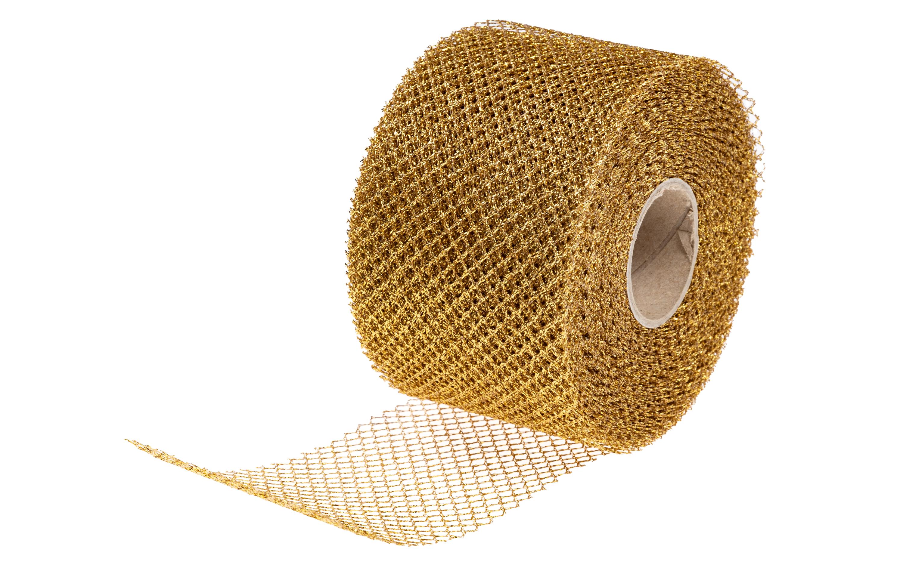 Geschenkband Siena 7.2 cm x 20 m, GoldBand für Geschenke