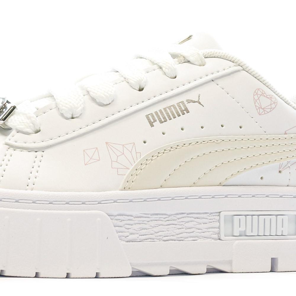 Puma Baskets Blanche/Beige Fille Puma Mayze
