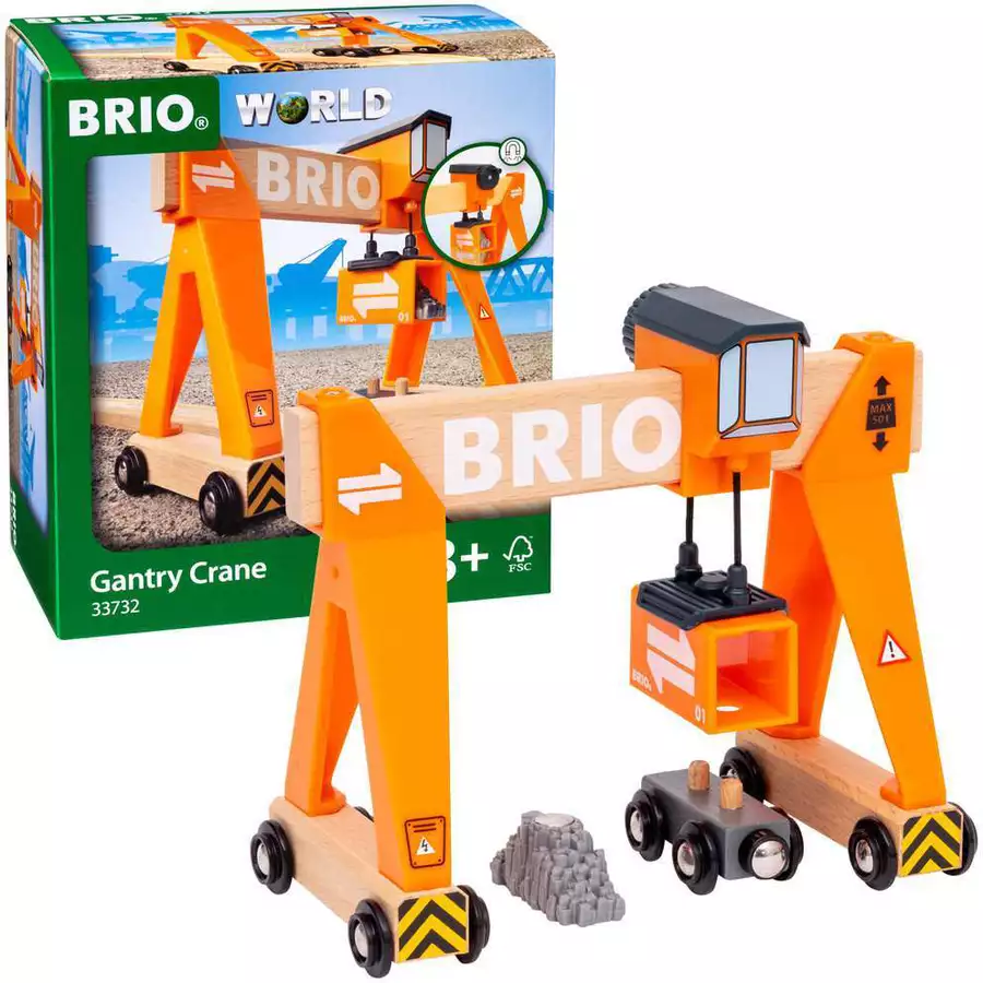 Brio Container-Verladekran bunt