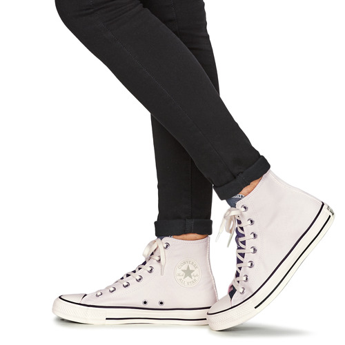 Converse - CHUCK TAYLOR ALL STAR DENIM FASHION HI - Blanc / Bleu