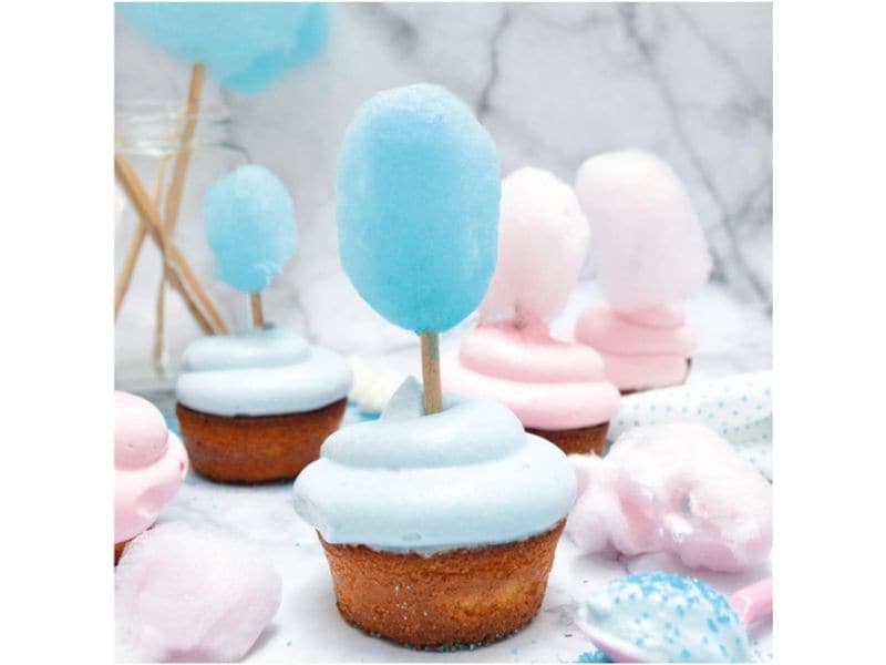 ScrapCooking Fertigmischung Zuckerwatte Colageschmack Blau Blaue Zuckerwattemischung