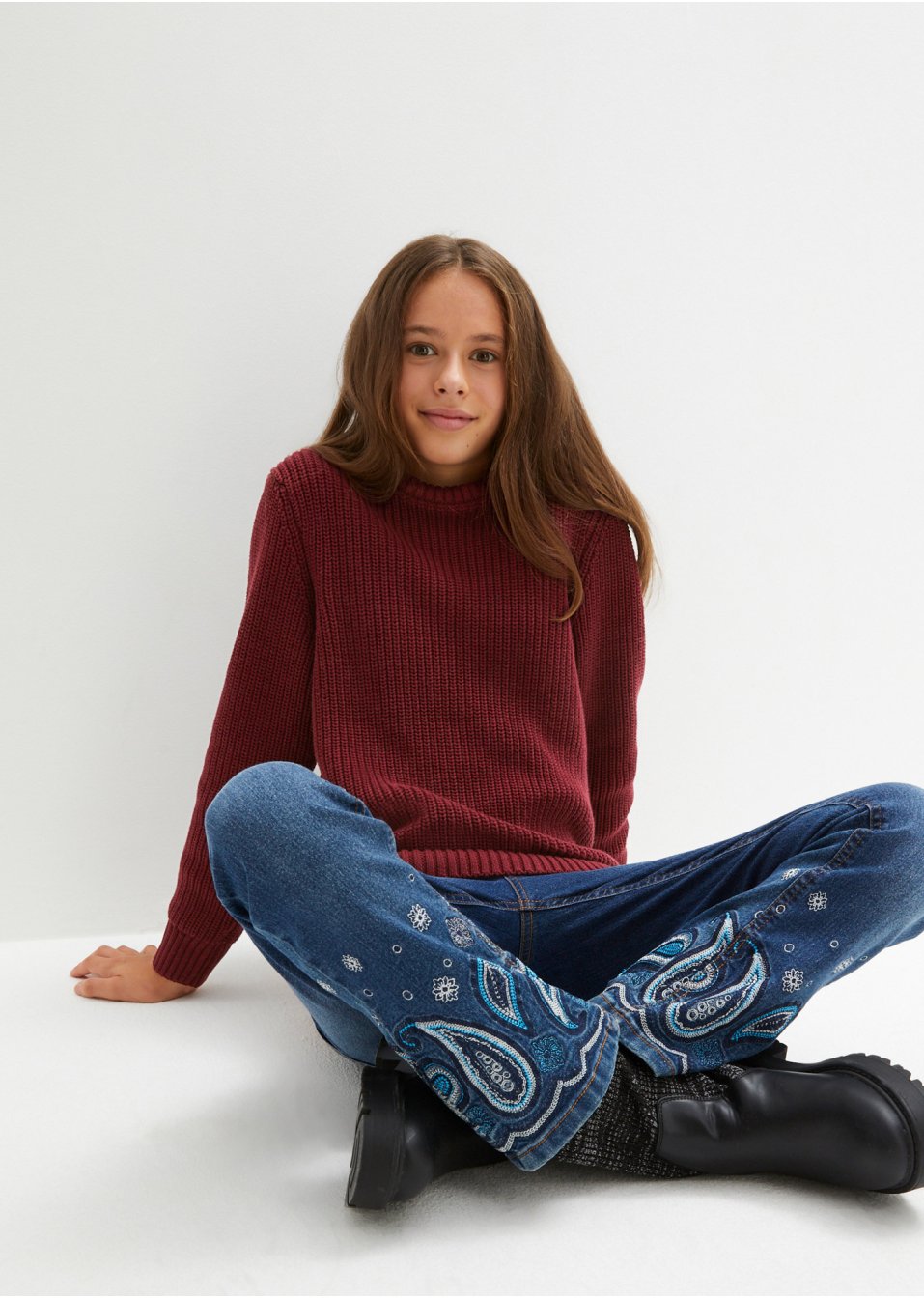 Pull en maille coton enfant