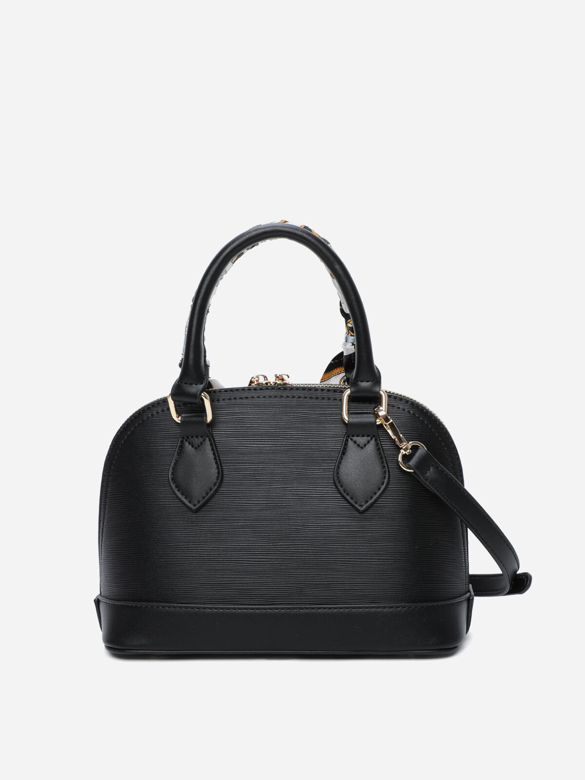 Petit sac à main avec ruban- Noir