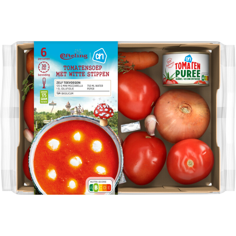 AH Tomatensoep met witte stippen verspakket