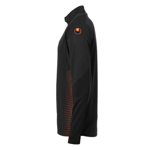 Blusa Uhlsport com zíper 1/4 e cor fluorescente