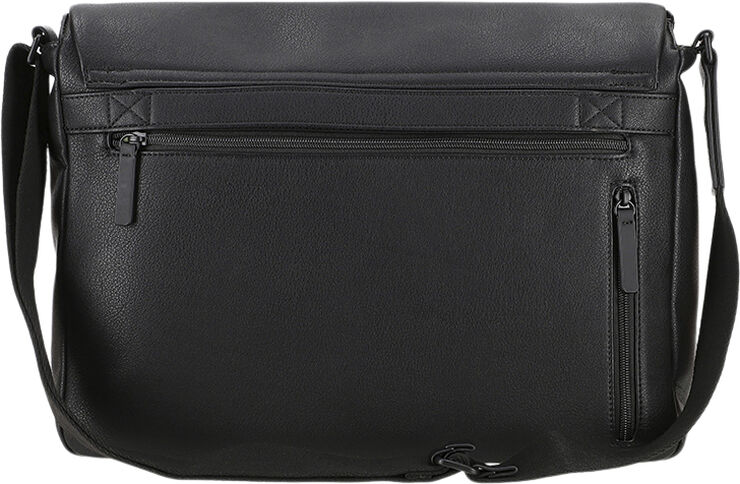JOST Shoulder Bag Flap, Large Black pu