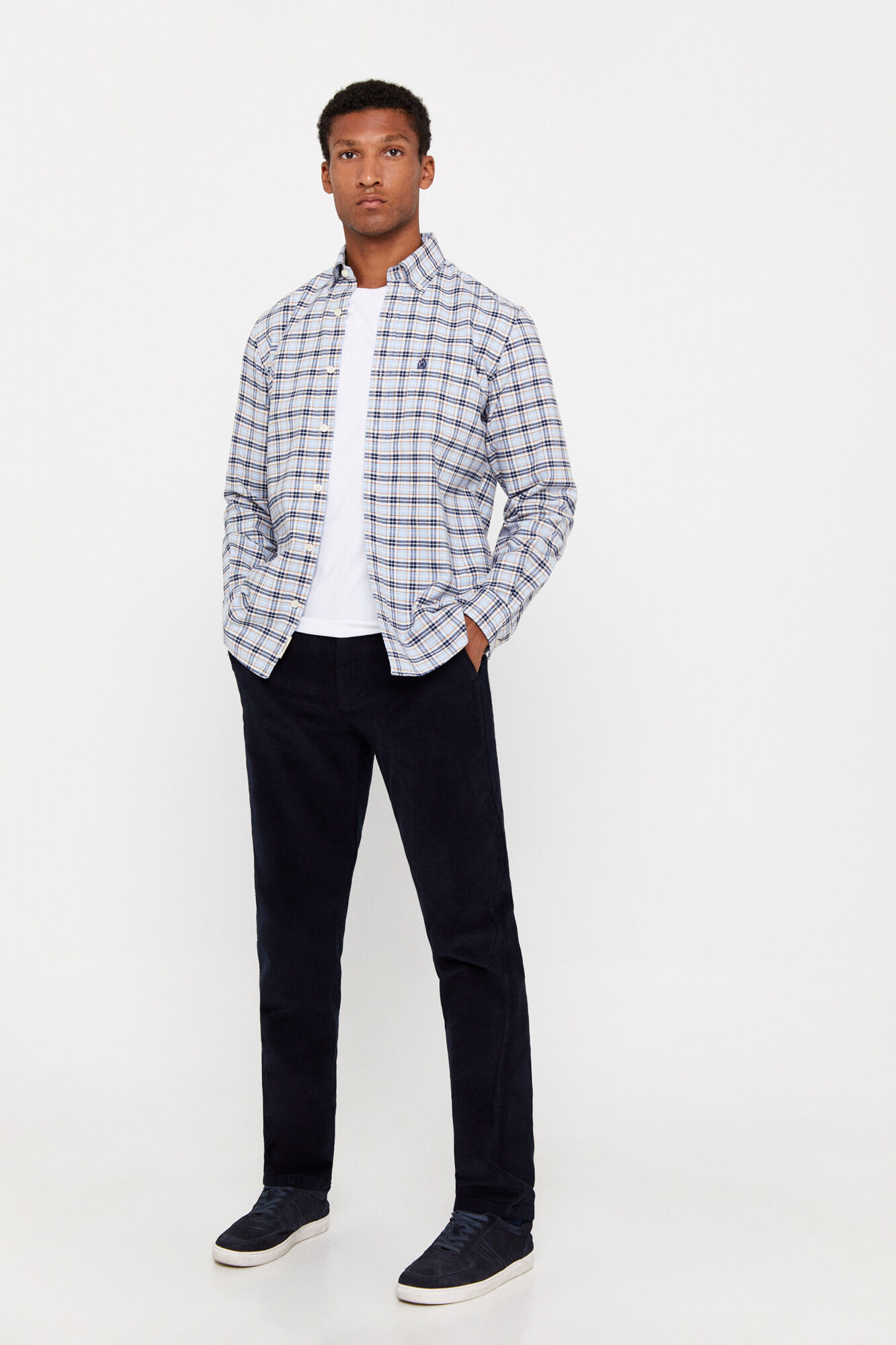 camisa oxford xadrez