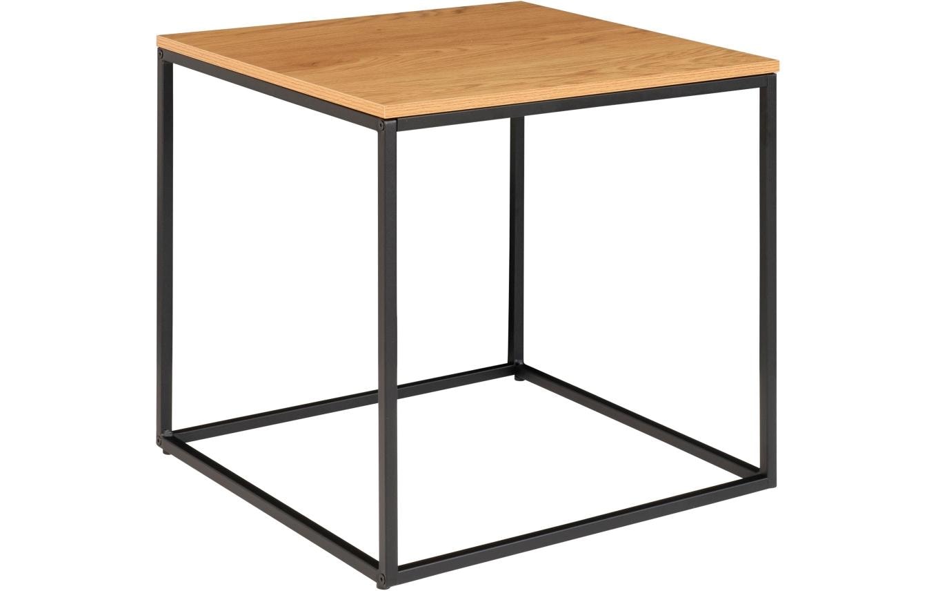 Beistelltisch Vita 45 x 45 cm, Nature/SchwarzQuadratischer Couchtisch