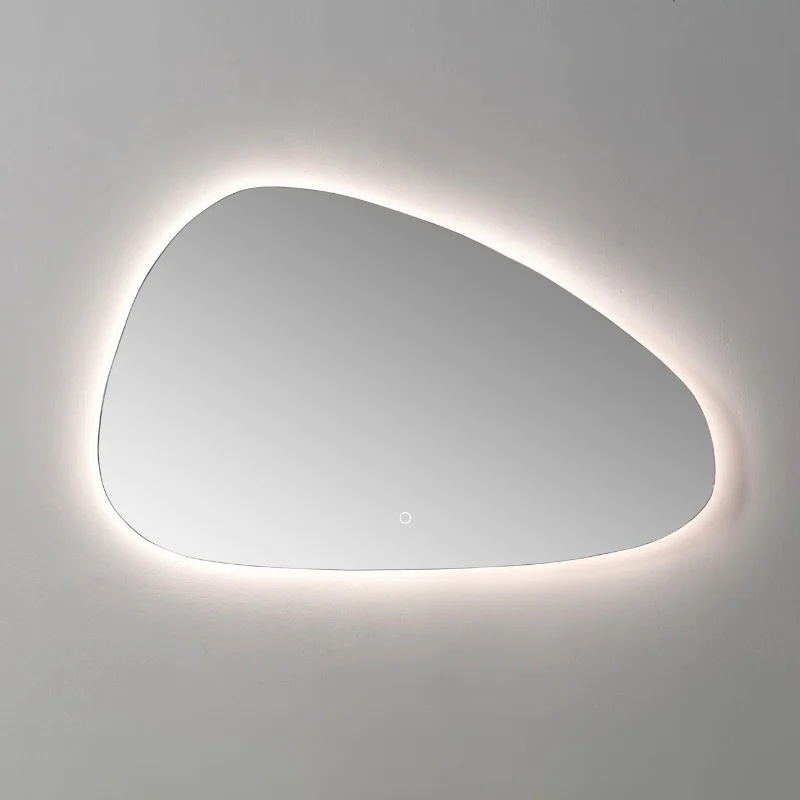 Lambini Designs Festa organische spiegel 120cm met spiegelverwarming en dimbare verlichting